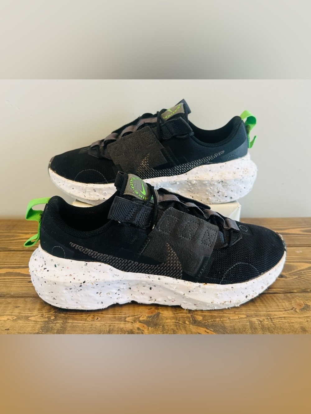 Nike Crater Impact Shoes Black Off-Noir Smoke Grey CW2386-001 Sneakers Men’s 7.5